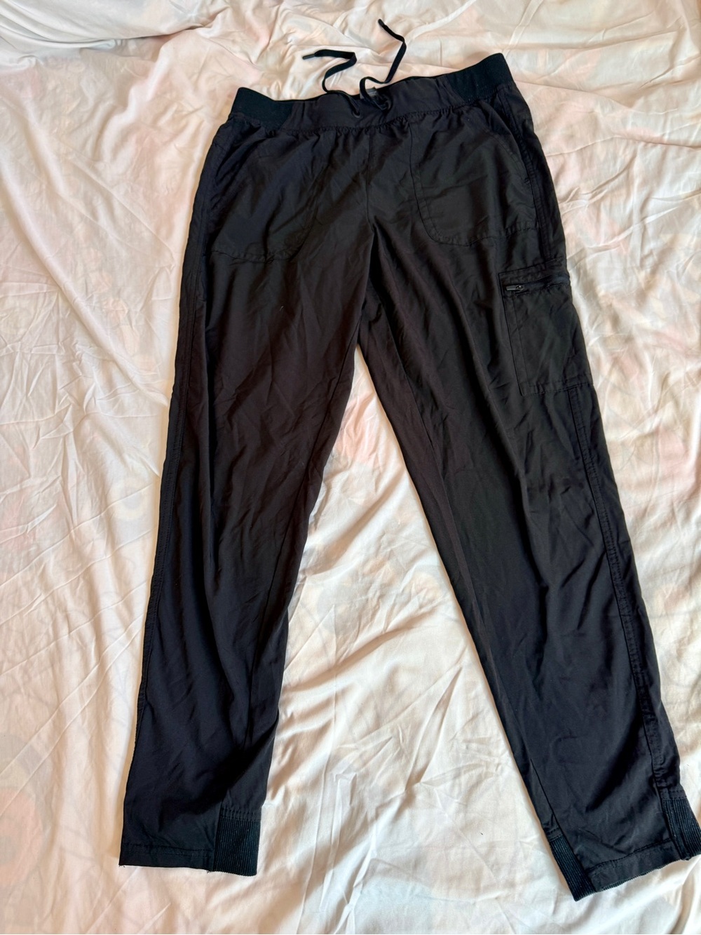 ck Cargo Jogger Pants with Drawstring Waist & Zipper Pocket Size M